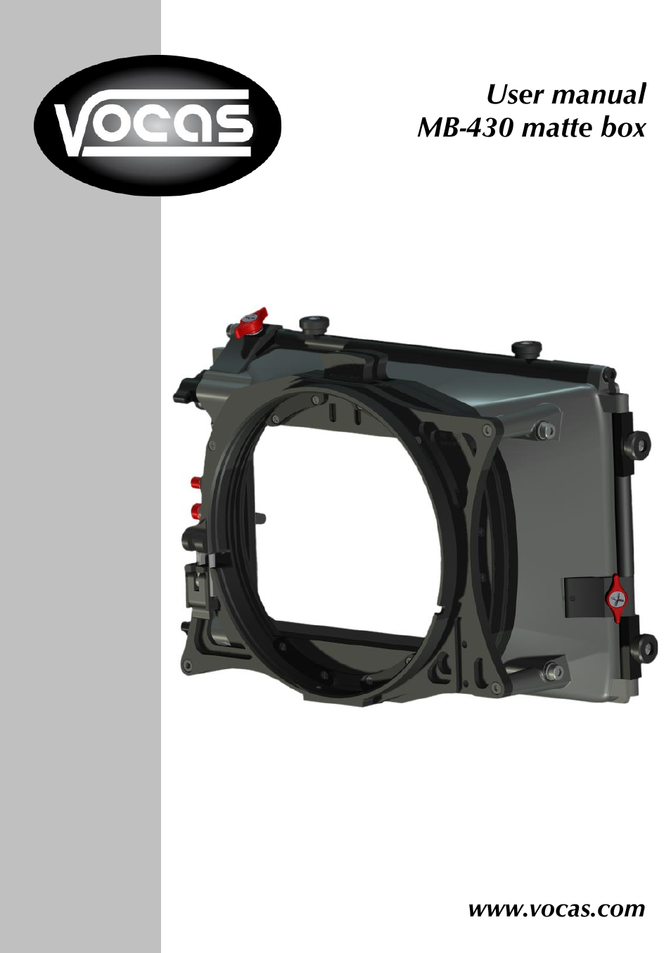 Vocas MB-430 matte box User Manual | 7 pages