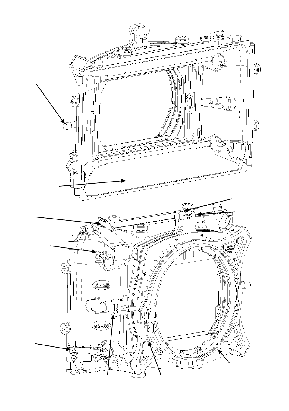 Guide to components | Vocas MB-455 matte box User Manual | Page 3 / 7