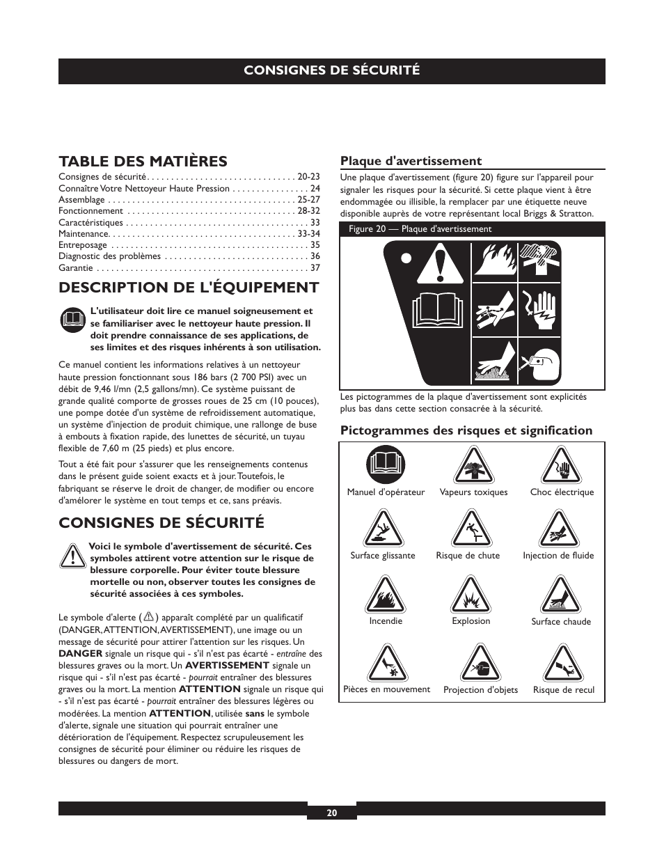 Briggs & Stratton 20224 User Manual | Page 20 / 92