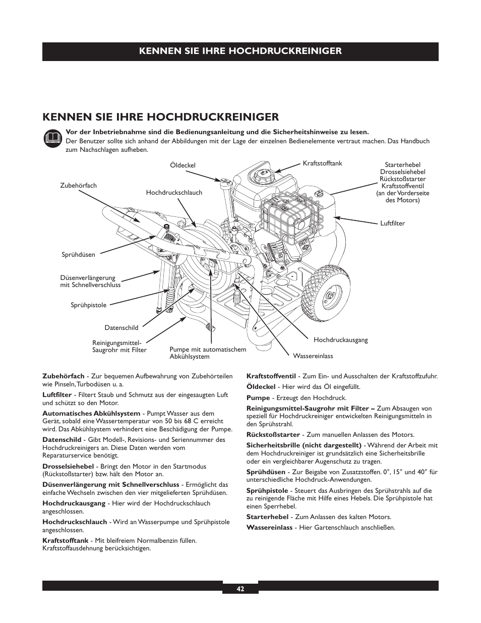 Kennen sie ihre hochdruckreiniger | Briggs & Stratton 20224 User Manual | Page 42 / 92