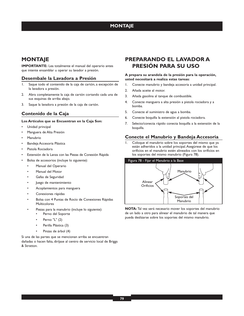 Briggs & Stratton 20224 User Manual | Page 79 / 92