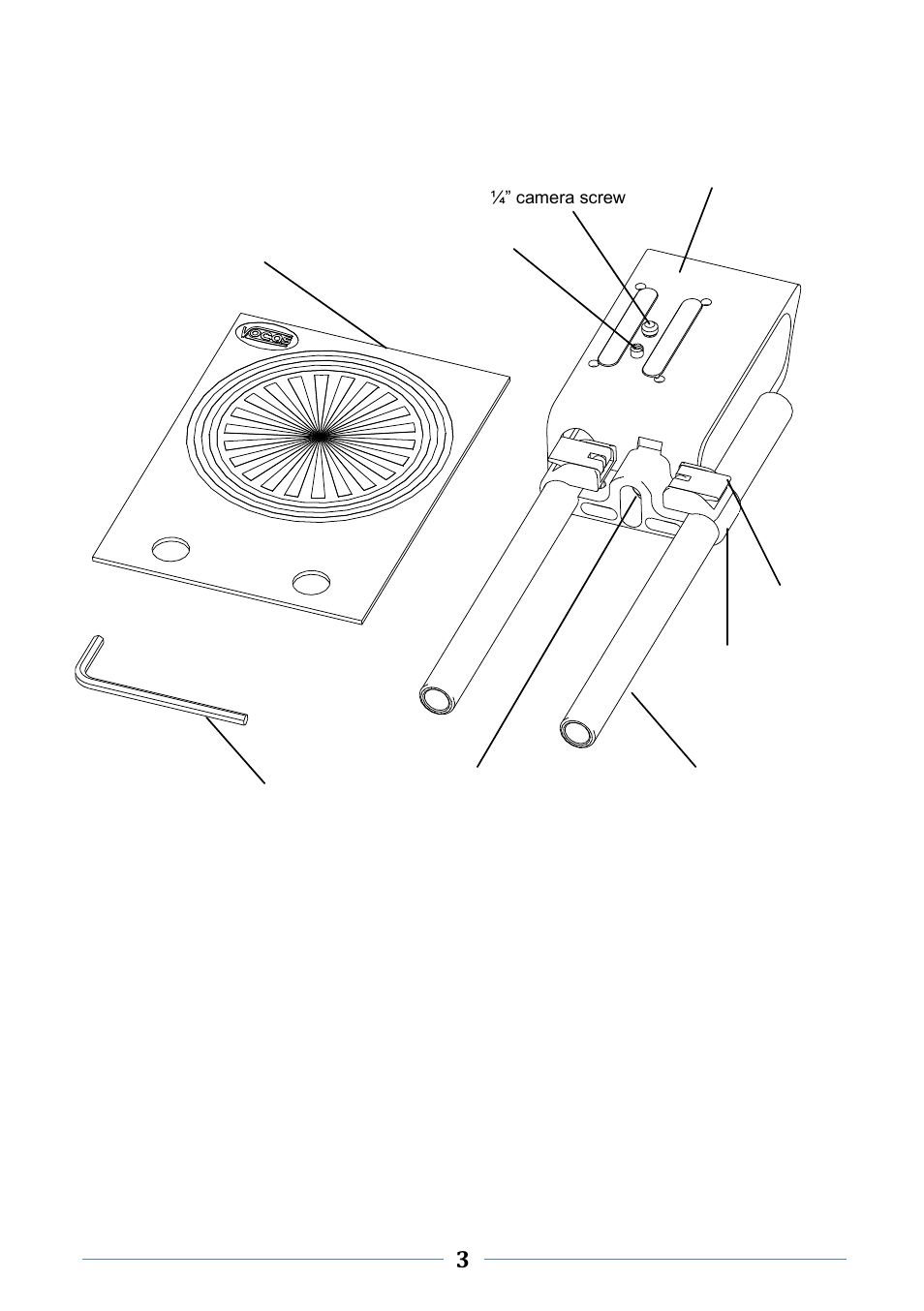 Guide to components, Top view | Vocas MBS-100 Type F User Manual | Page 3 / 8