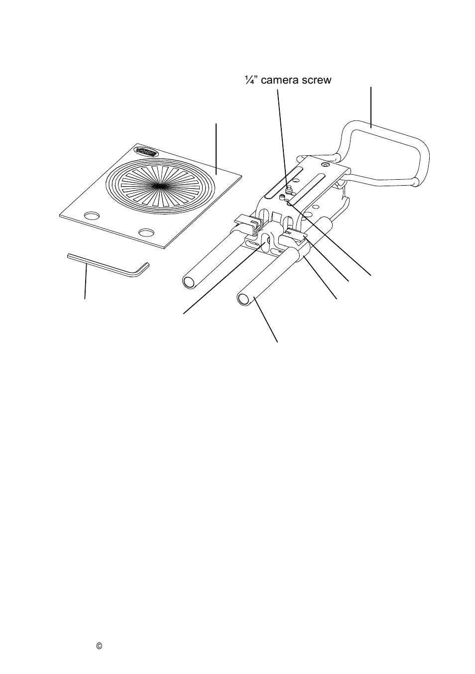 Guide to components, 3guide to components, Top view | Vocas MBS-100 Type G4 User Manual | Page 3 / 11