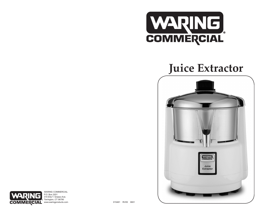 Waring 6001C User Manual | 4 pages