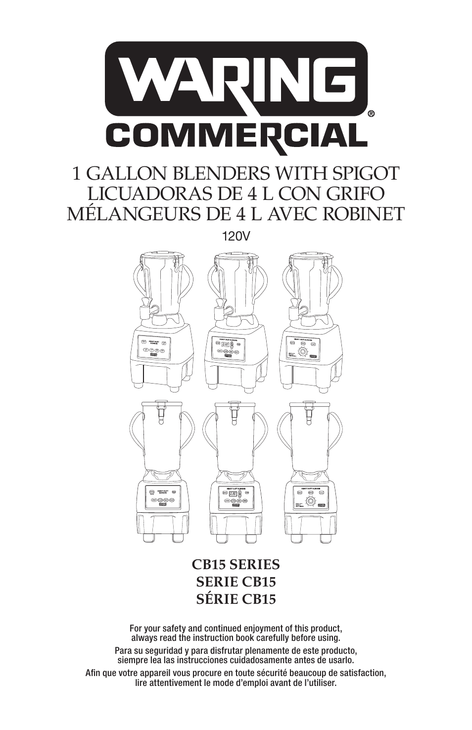 Waring CB15VSF User Manual | 50 pages