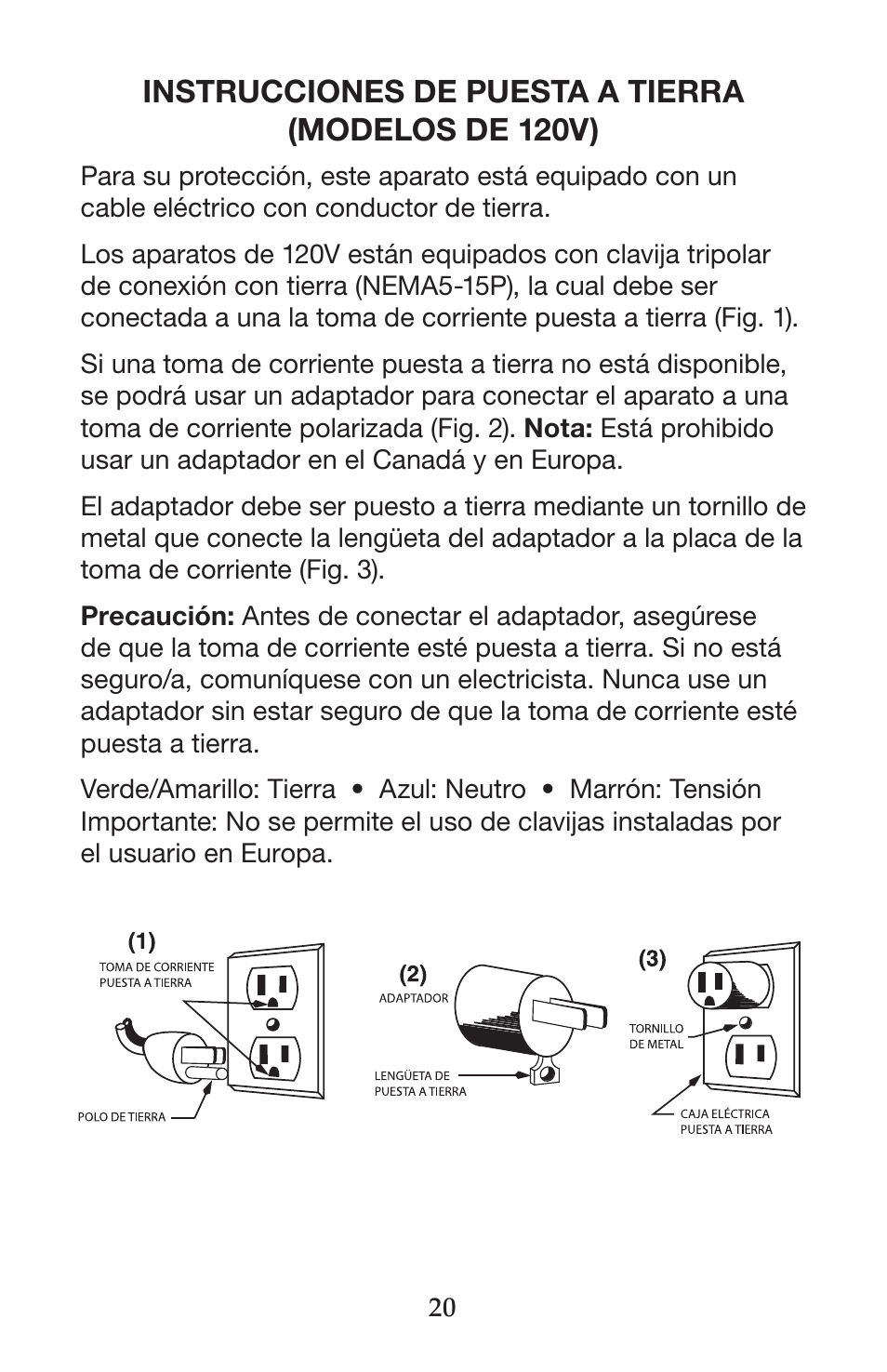 Waring CB15VSF User Manual | Page 20 / 50