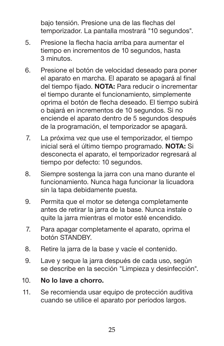 Waring CB15VSF User Manual | Page 25 / 50