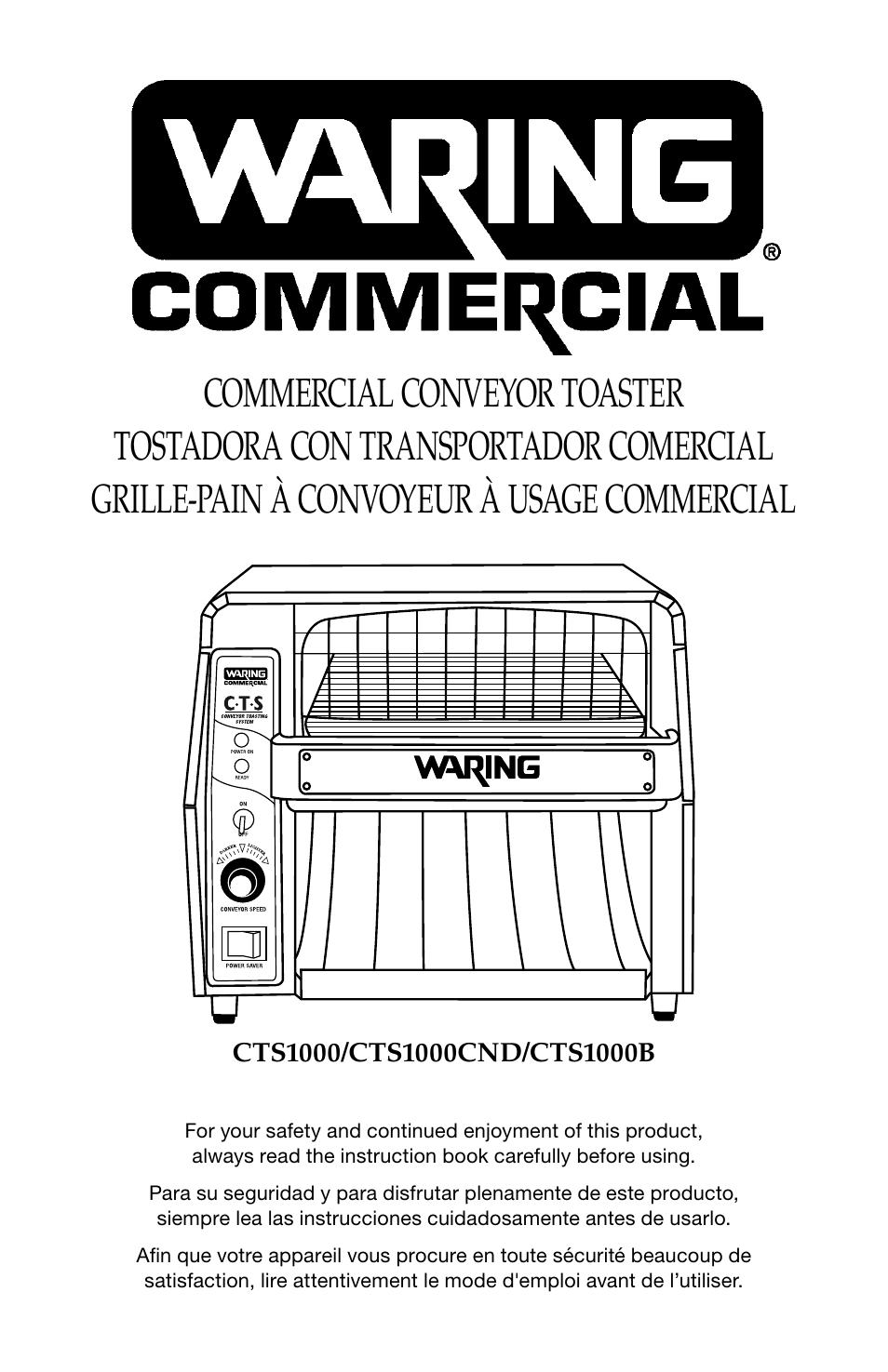 Waring CTS1000B User Manual | 17 pages