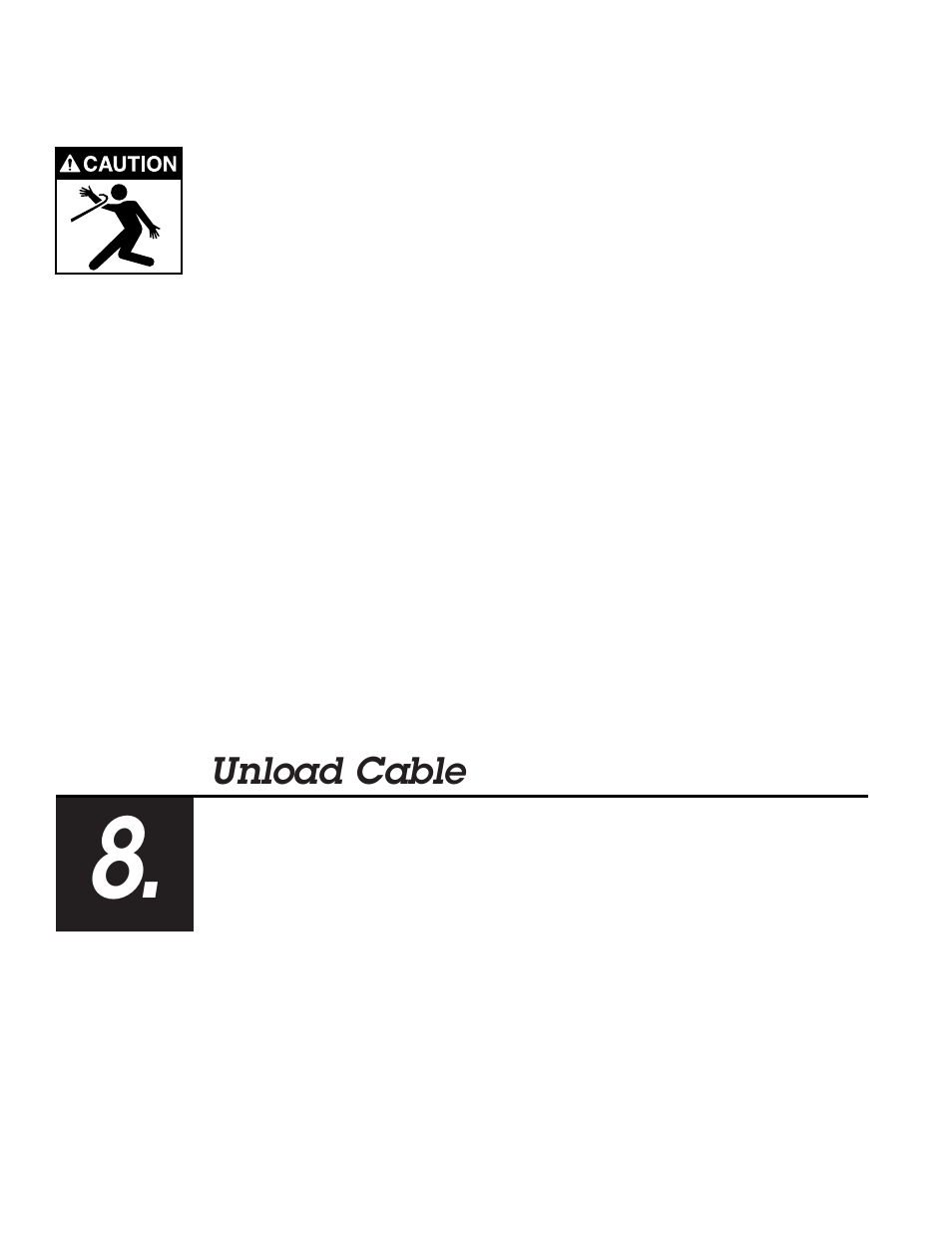 Unload cable | Briggs & Stratton 8 User Manual | Page 22 / 28