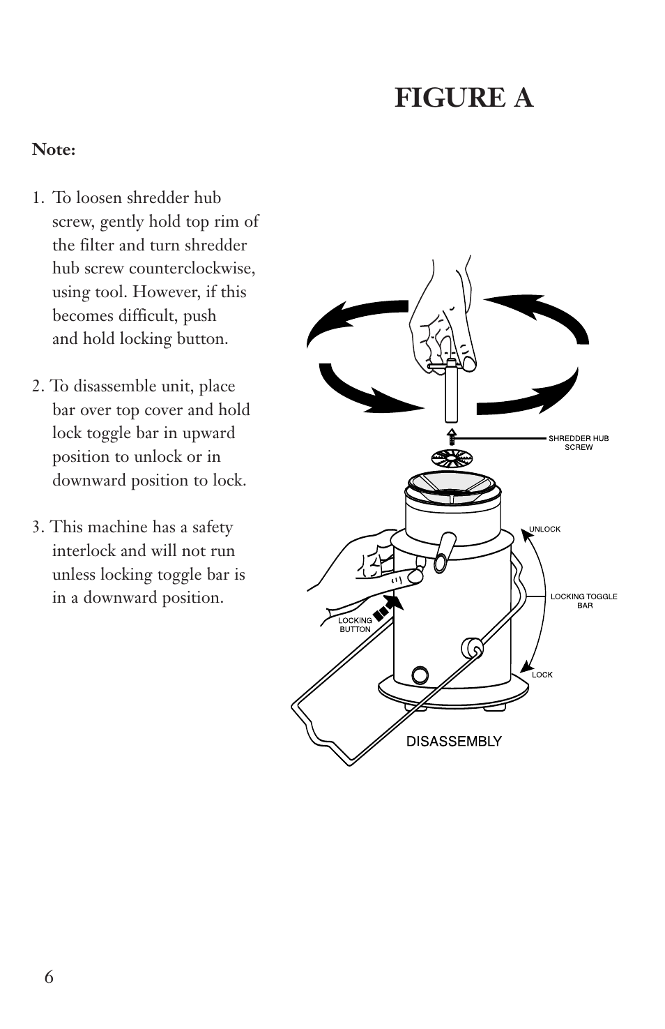 Figure a | Waring JE2000 User Manual | Page 6 / 13