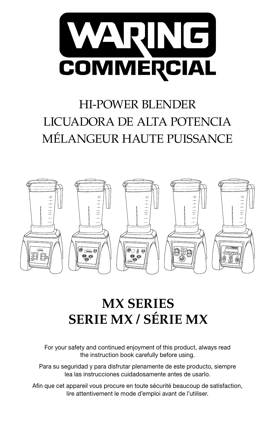 Waring MX1500XTXP User Manual | 36 pages