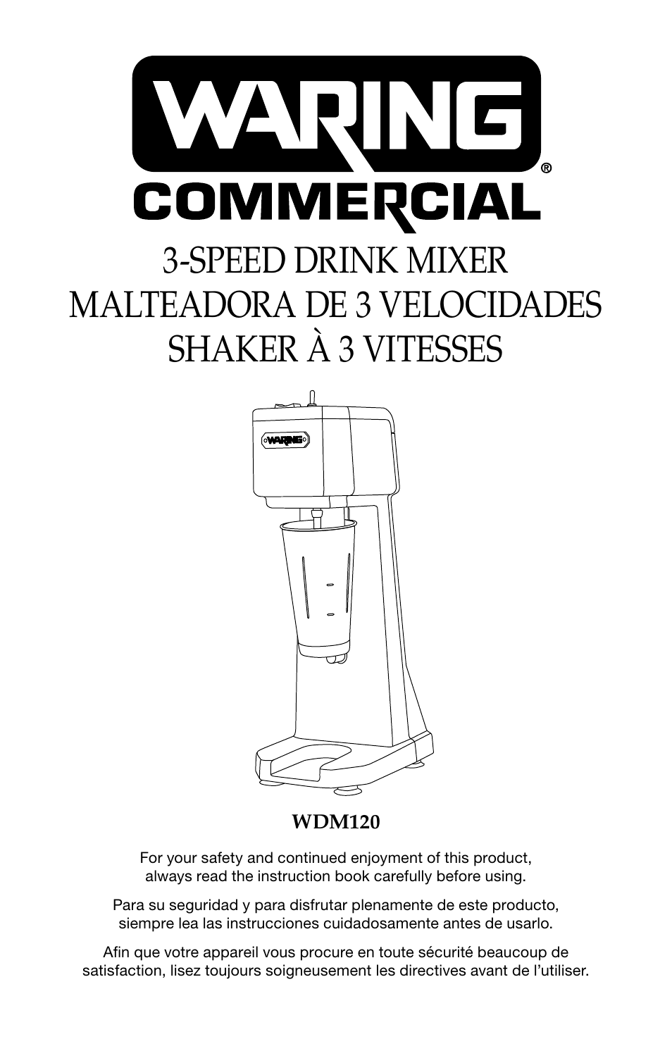 Waring WDM120 User Manual | 11 pages