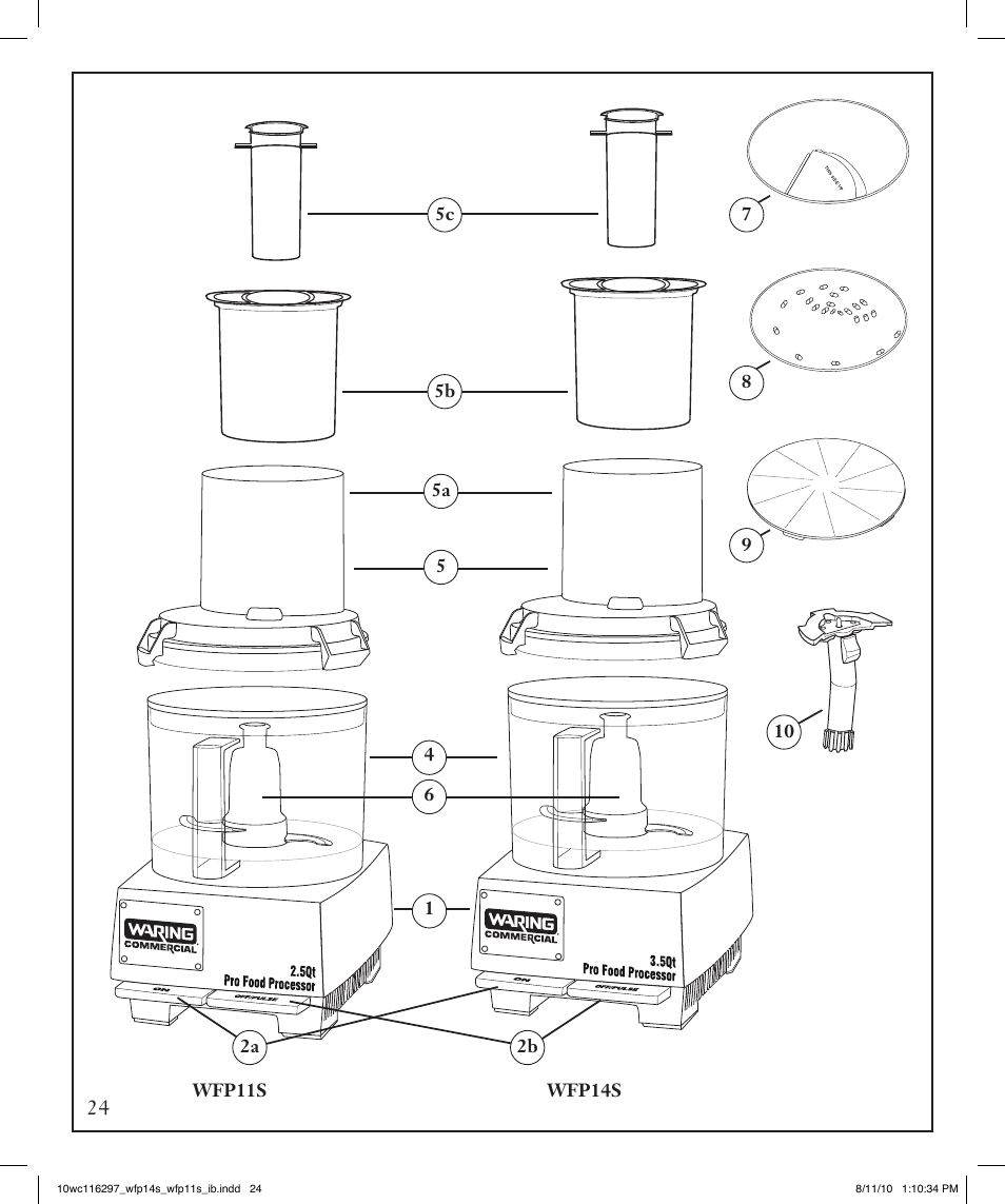 Waring WFP14S User Manual | Page 24 / 56