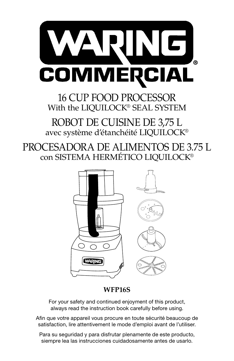 Waring WFP16S User Manual | 33 pages