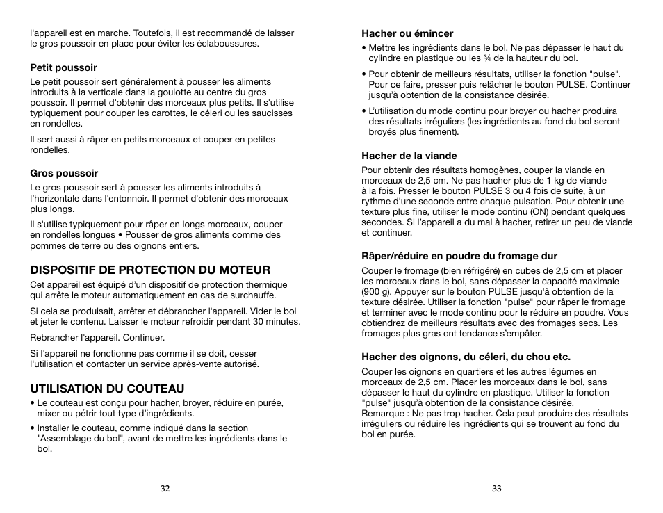 Waring WFP16S User Manual | Page 17 / 33