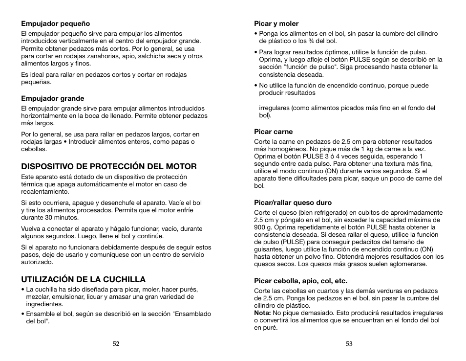 Waring WFP16S User Manual | Page 27 / 33