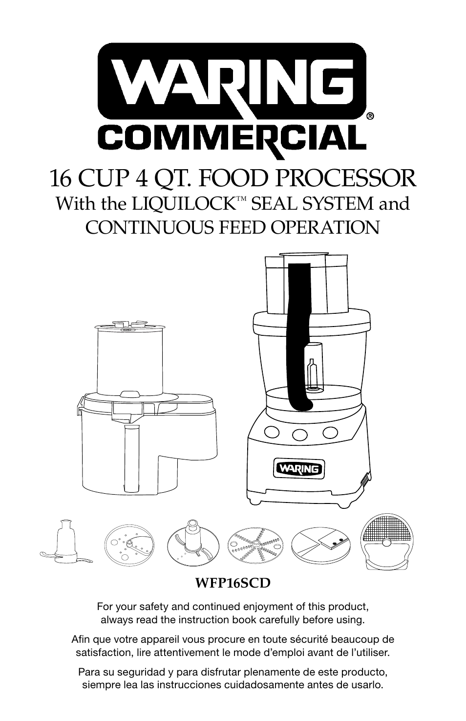 Waring WFP16SCD User Manual | 35 pages