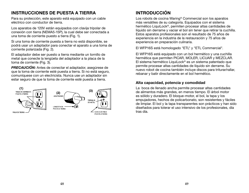 Waring WFP16SCD User Manual | Page 25 / 35