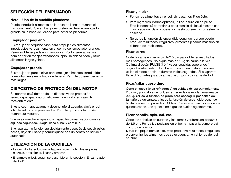Waring WFP16SCD User Manual | Page 29 / 35