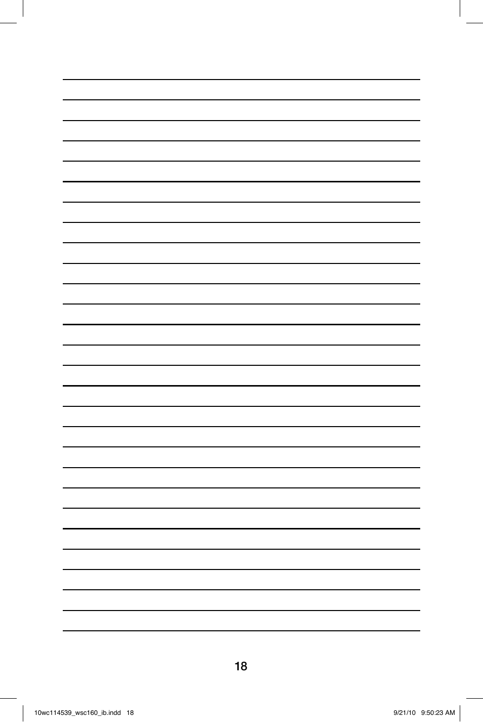 Waring WSC160 User Manual | Page 18 / 20
