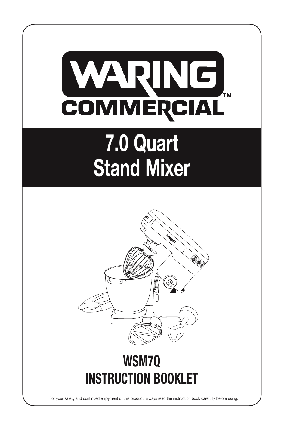 Waring WSM7Q User Manual | 8 pages