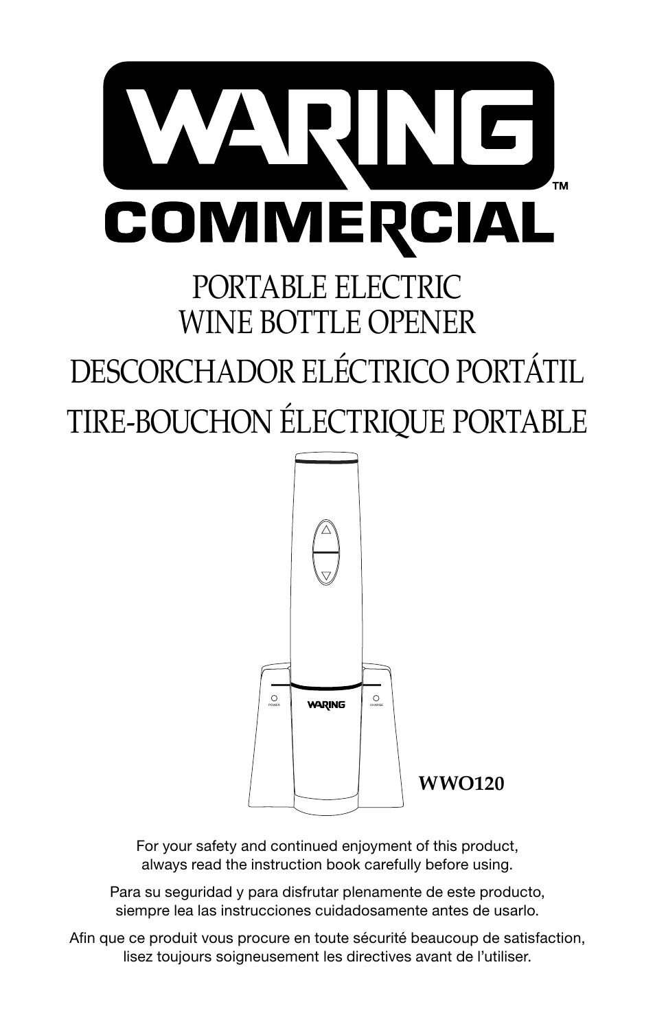 Waring WWO120 User Manual | 13 pages