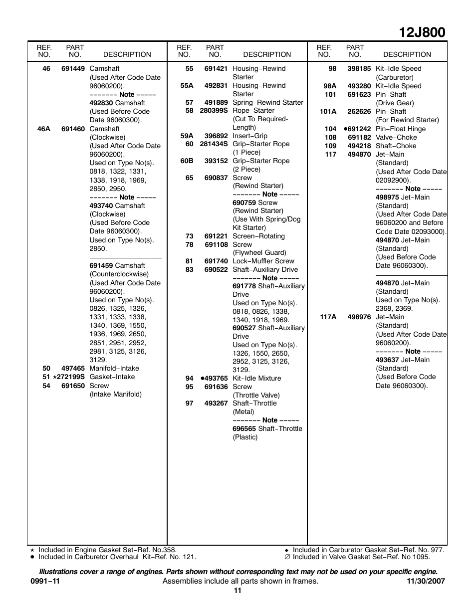 Briggs & Stratton 12J800 User Manual | Page 11 / 16