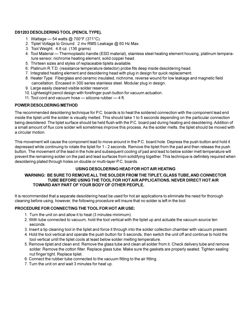 Weller DS800 User Manual | Page 2 / 4