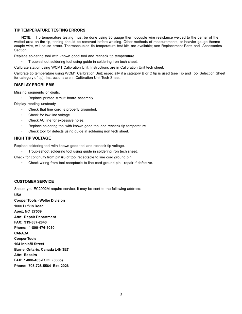 Weller EC2002M User Manual | Page 3 / 4