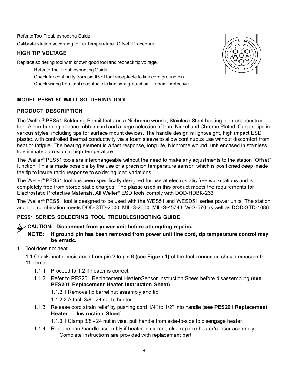 Weller WES51 User Manual | Page 4 / 7