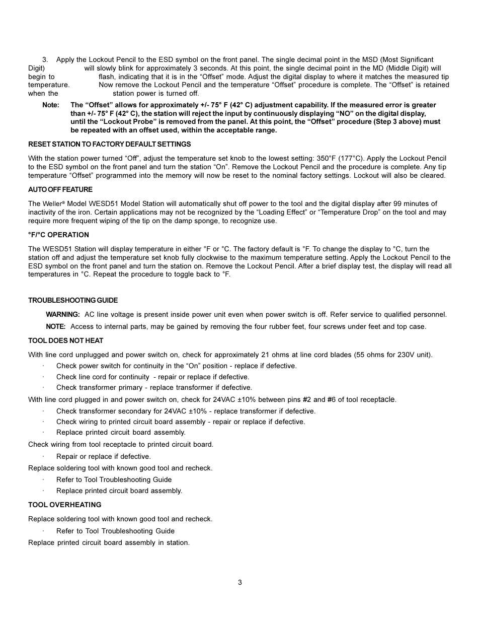 Weller WESD51 User Manual | Page 3 / 7