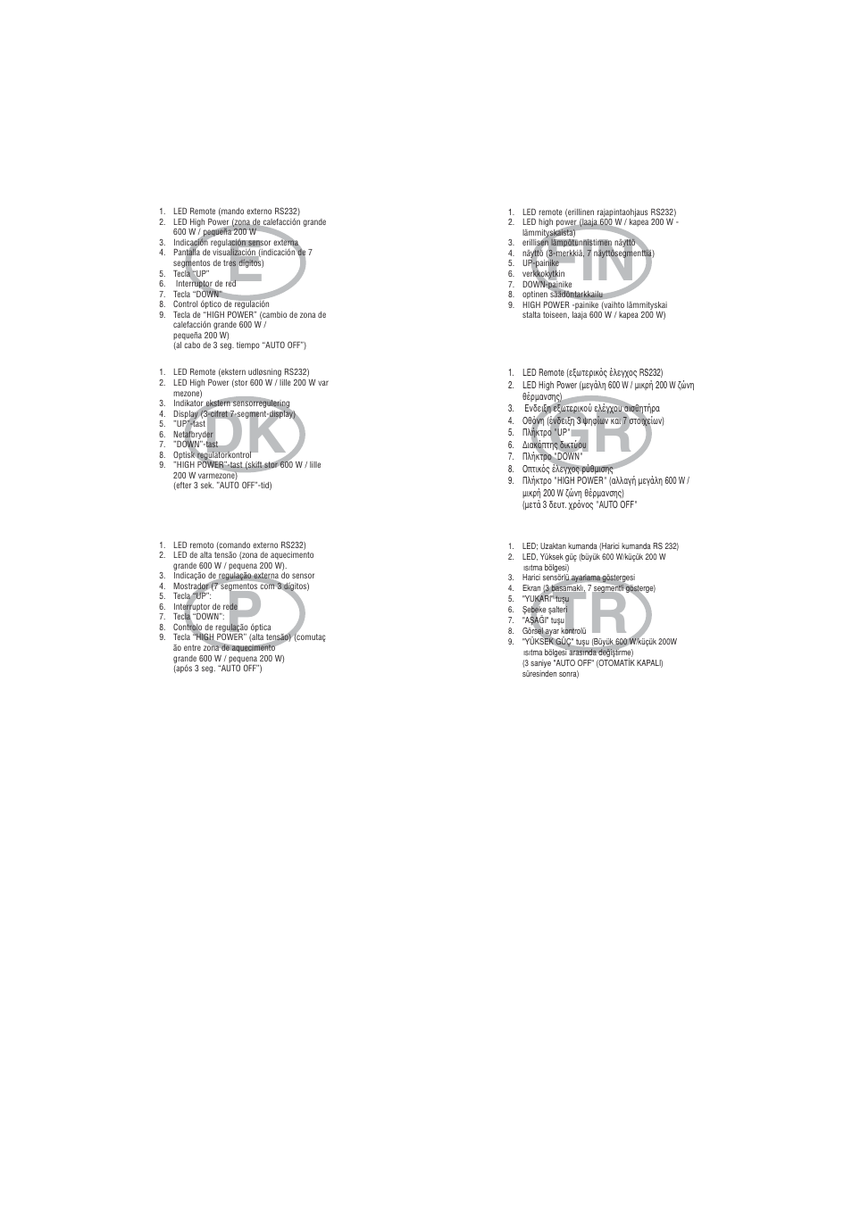 Gr fin tr p dk e | Weller WHP 3000 User Manual | Page 3 / 37