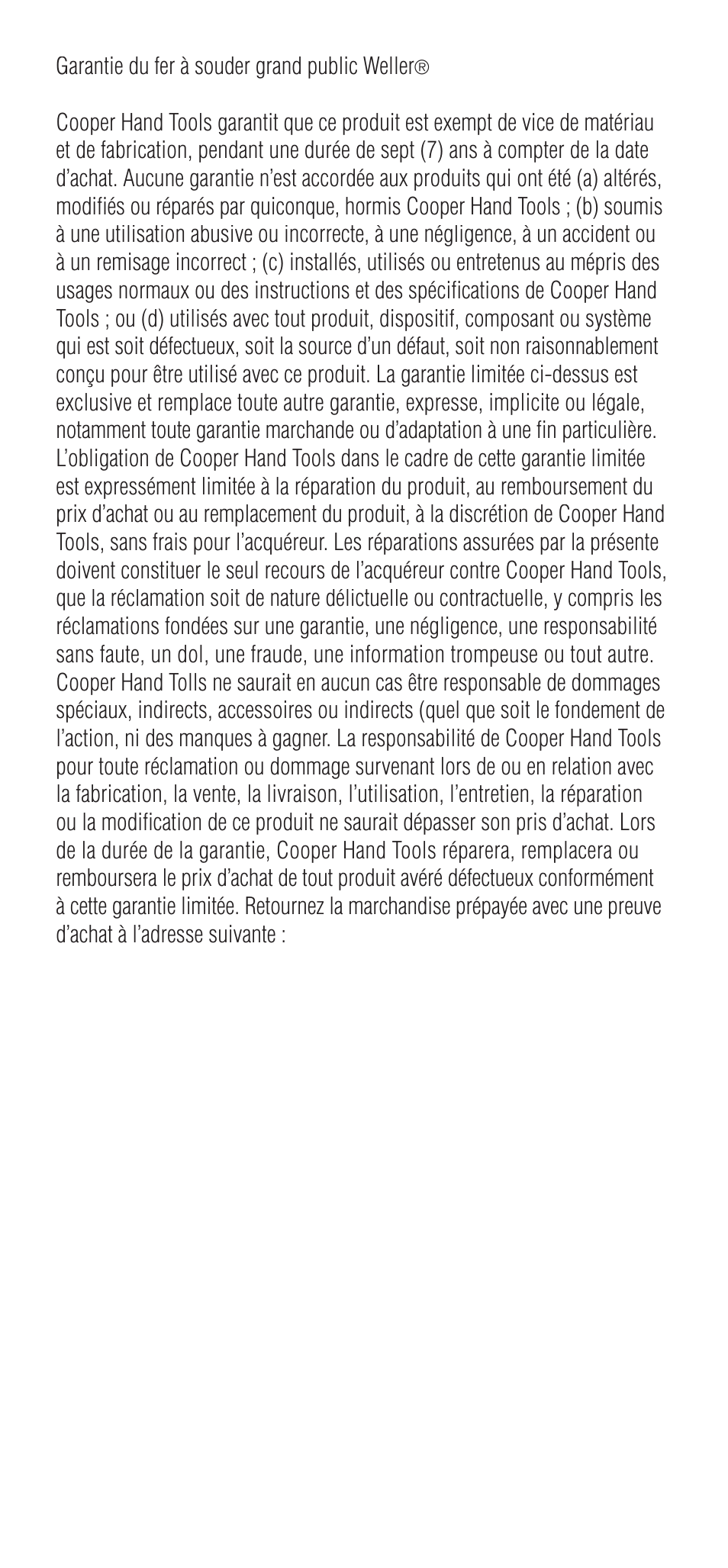 Weller WSB25 User Manual | Page 18 / 21