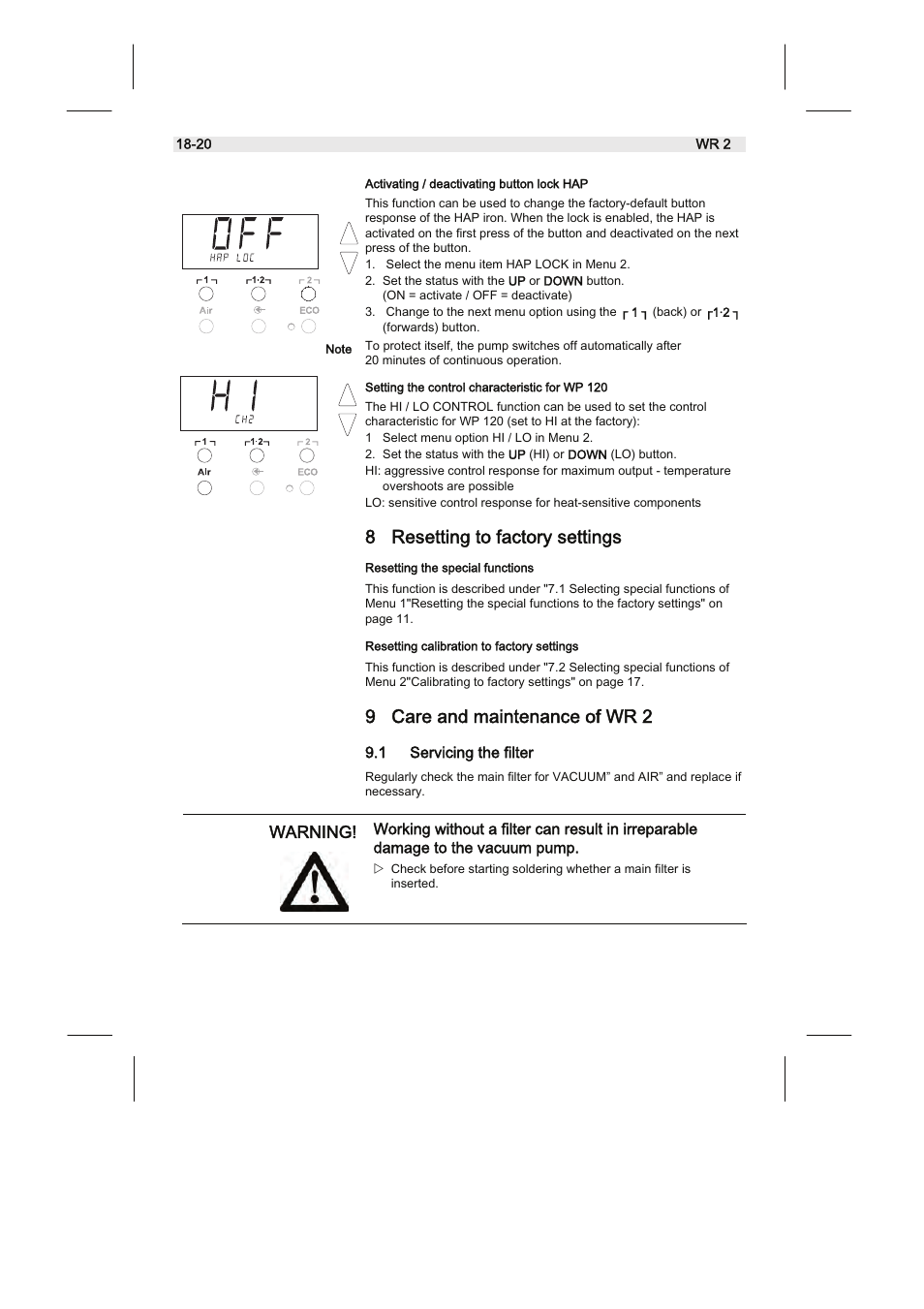 Weller WR2 User Manual | Page 38 / 65