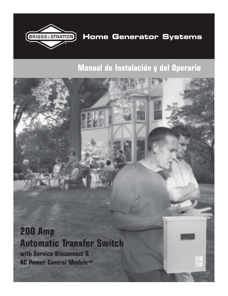 200 amp automatic transfer switch, Manual de instalación y del operario | Briggs & Stratton Portable Generator User Manual | Page 17 / 40