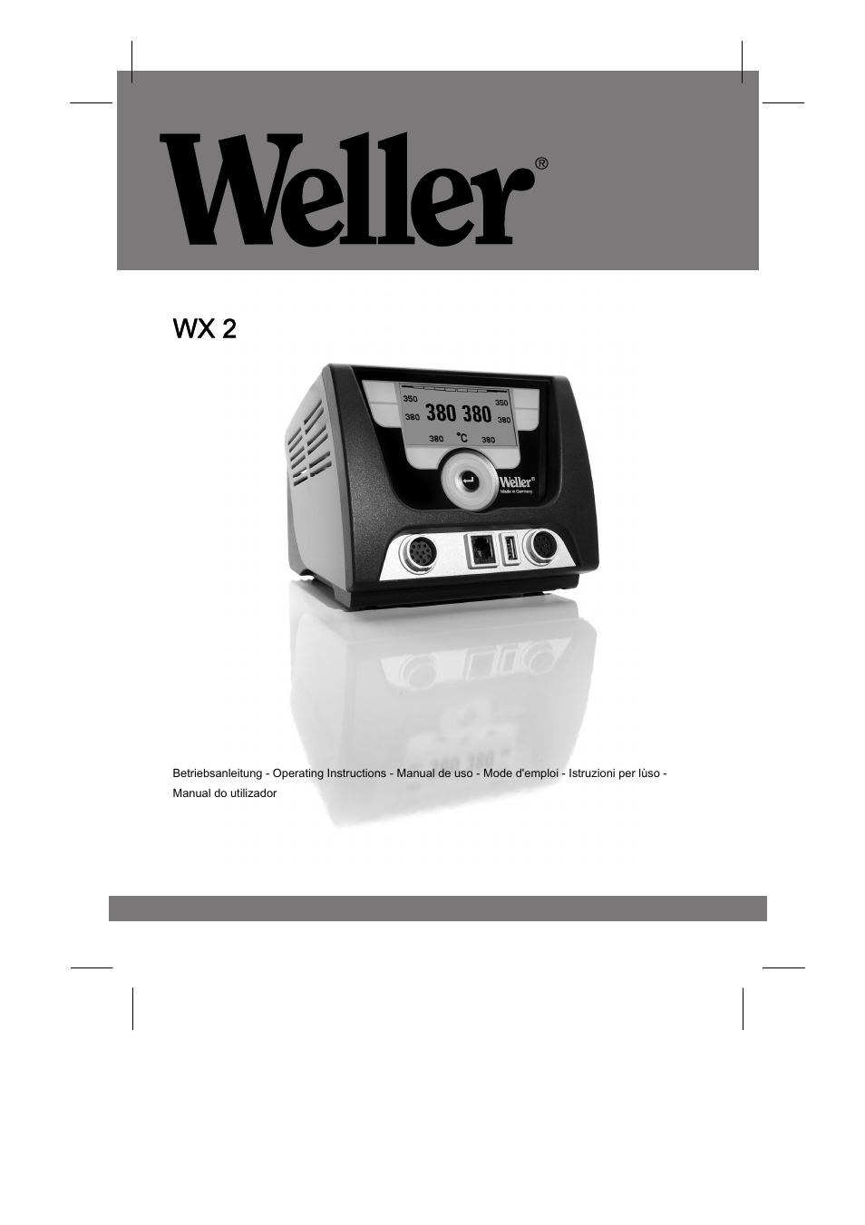 Weller WX2 User Manual | 128 pages