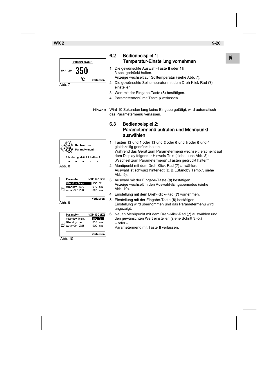 Weller WX2 User Manual | Page 13 / 128