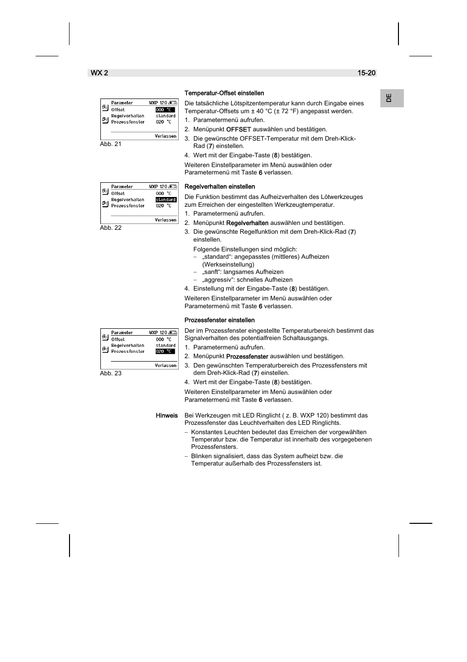 Weller WX2 User Manual | Page 19 / 128