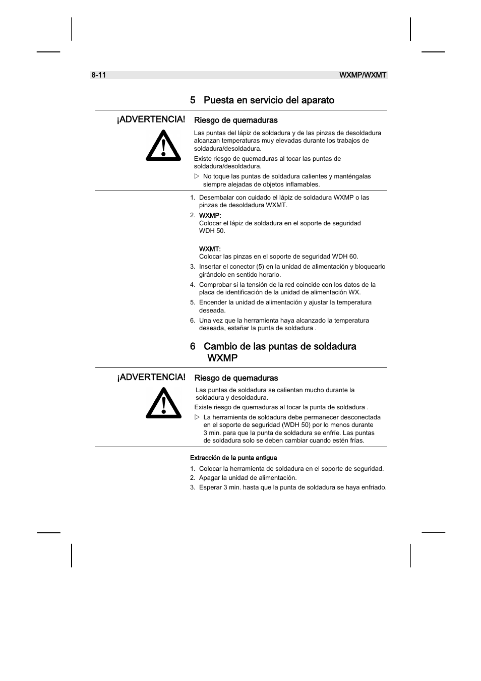 Weller WXMT User Manual | Page 32 / 72