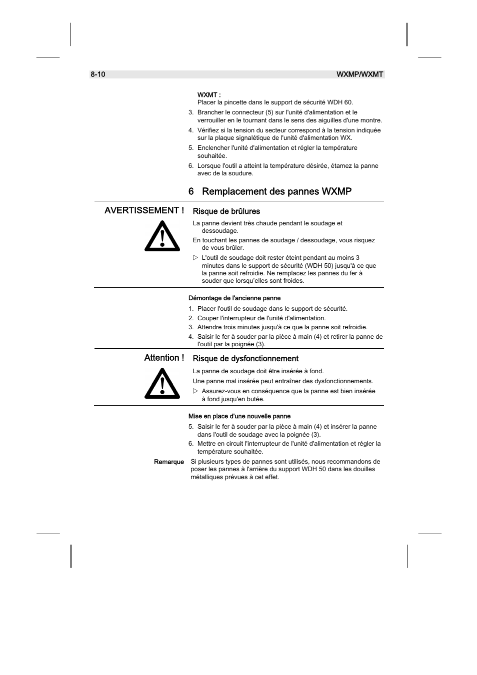 Weller WXMT User Manual | Page 44 / 72