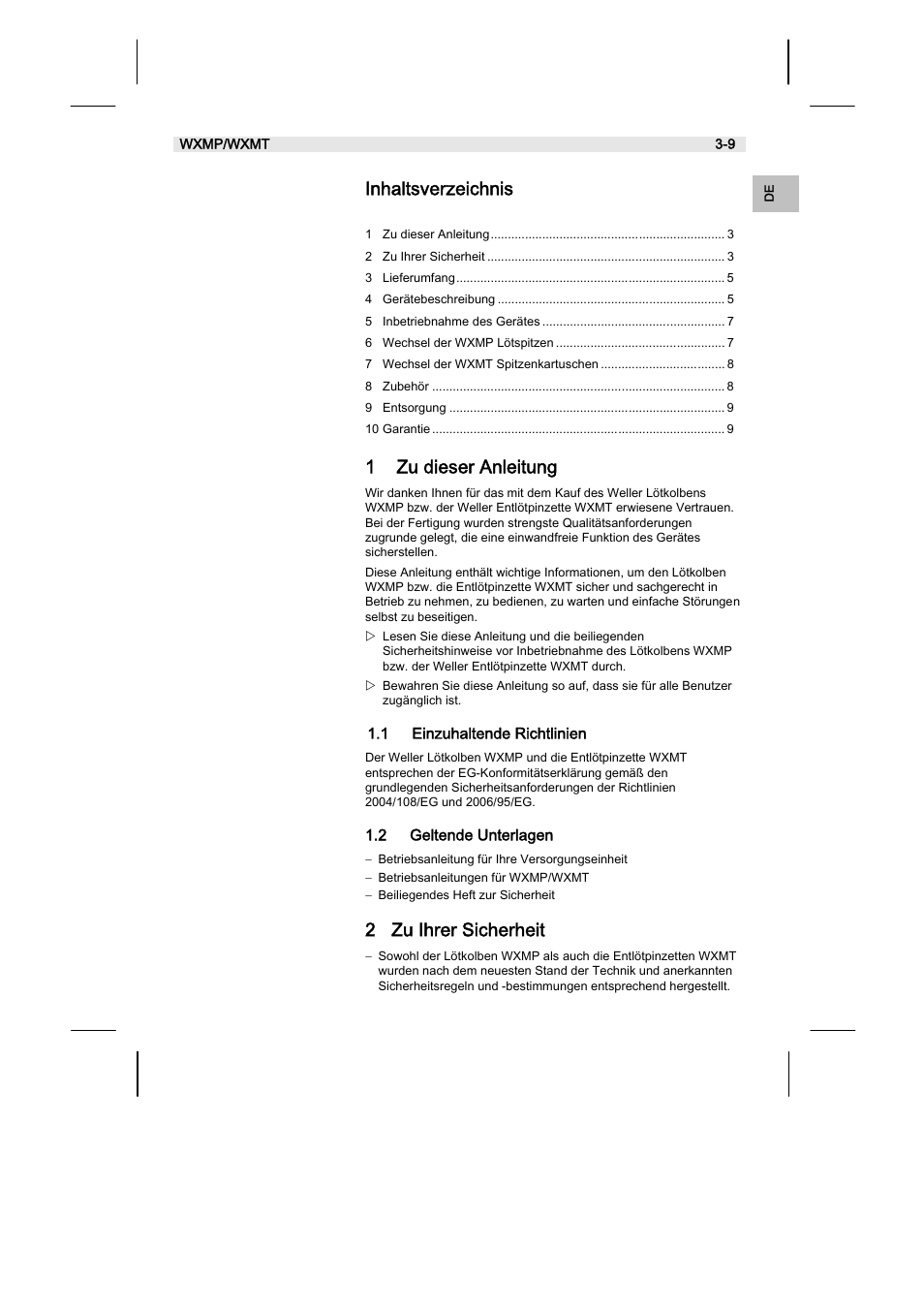 Weller WXMT User Manual | Page 7 / 72