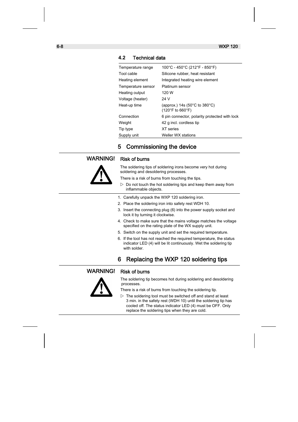 Weller WX120 User Manual | Page 17 / 56