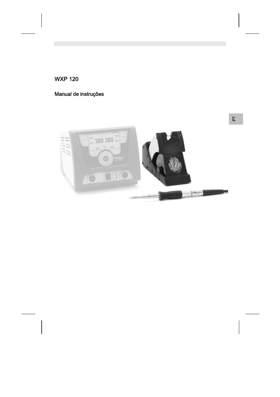 Wxp 120, Manual de instruções | Weller WX120 User Manual | Page 44 / 56