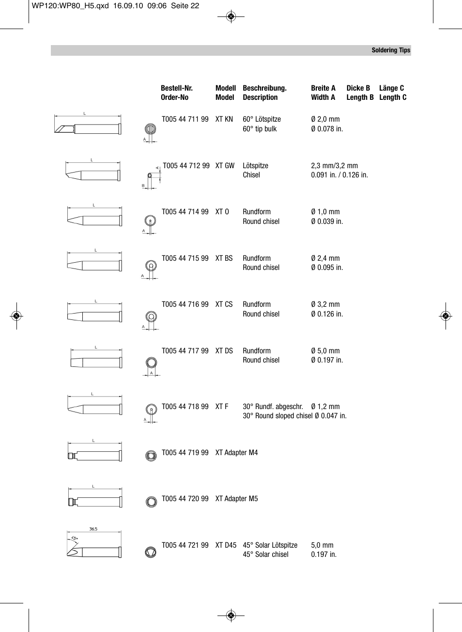 Weller WX120 User Manual | Page 53 / 56