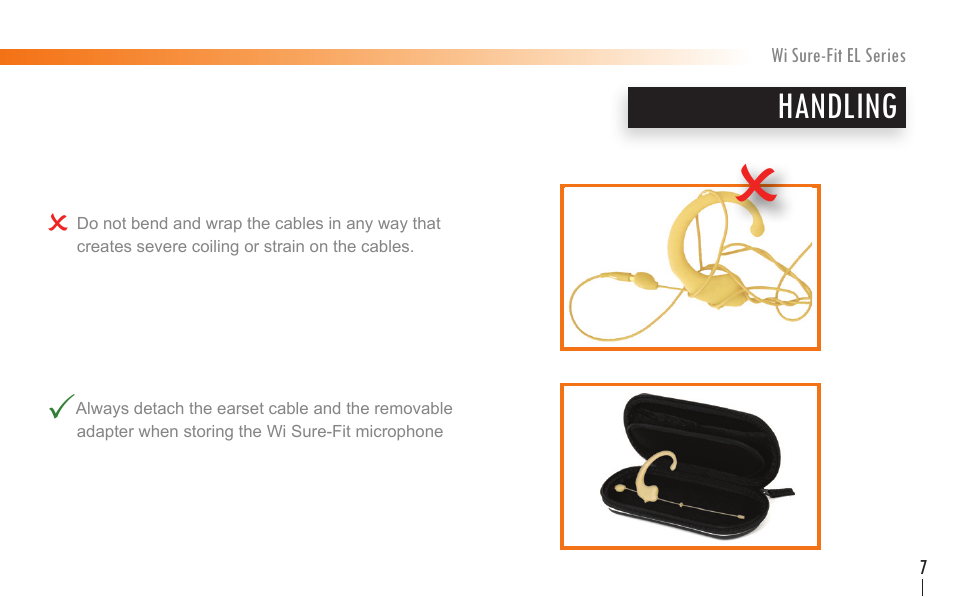 Wi Digital Systems Wi Sure-Fit EL Series Earset & Lavalier MIC User Manual | Page 7 / 24