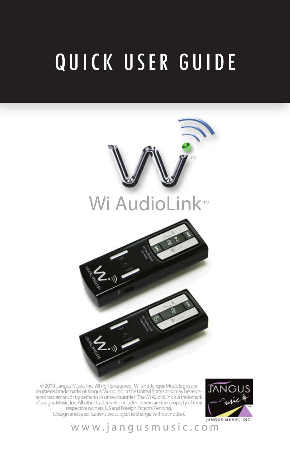 Quick user guide, Wi audiolink | Wi Digital Systems Wi-AudioLink Quick User Guide User Manual | Page 6 / 10