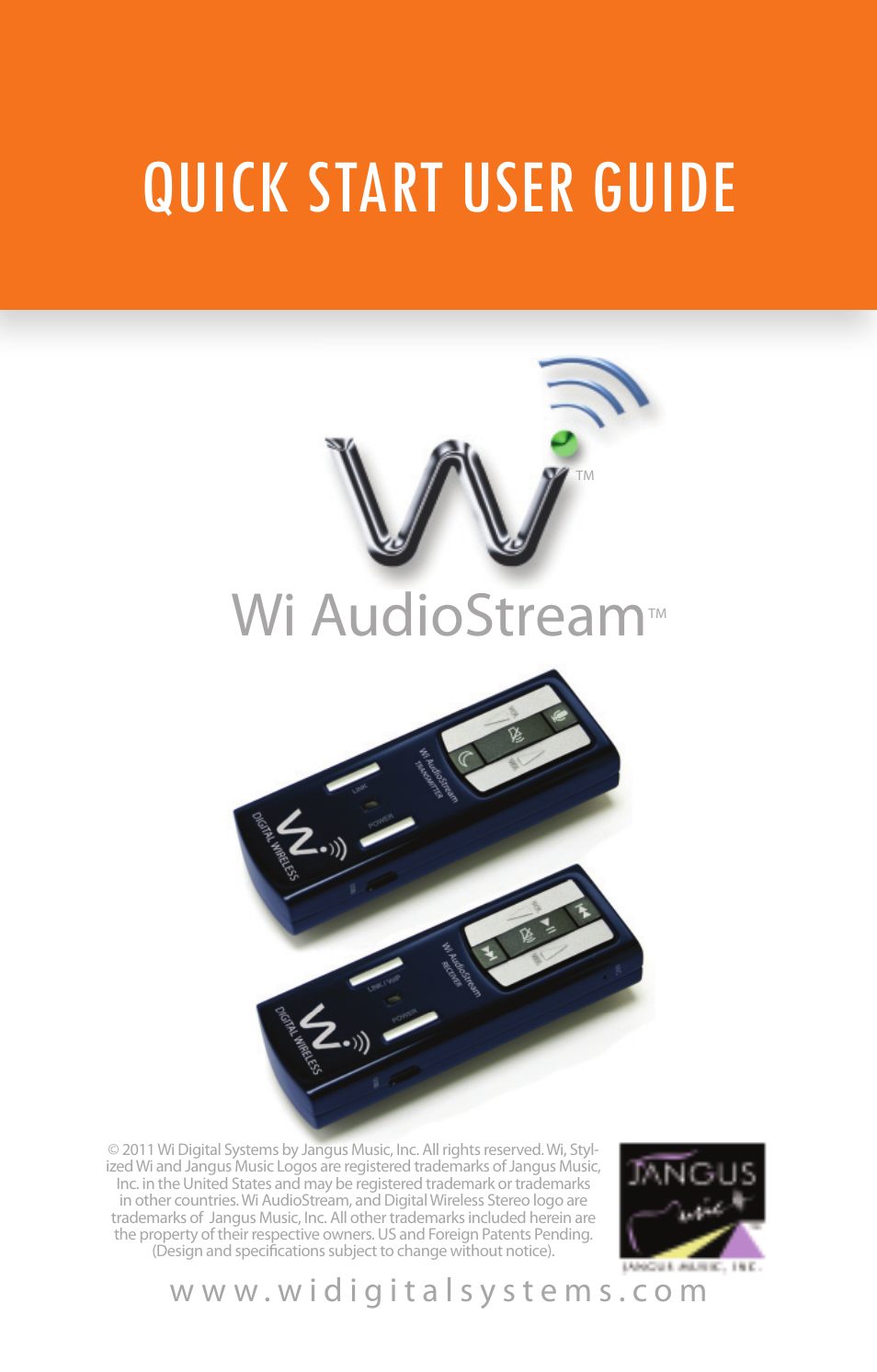Quick start user guide, Wi audiostream | Wi Digital Systems Wi-AudioStream EL Quick User Guide User Manual | Page 6 / 10