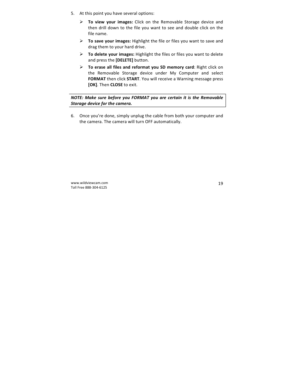 Wildview STC-TGLBC2 EZ-Cam (Bubba Cam) User Manual | Page 19 / 29