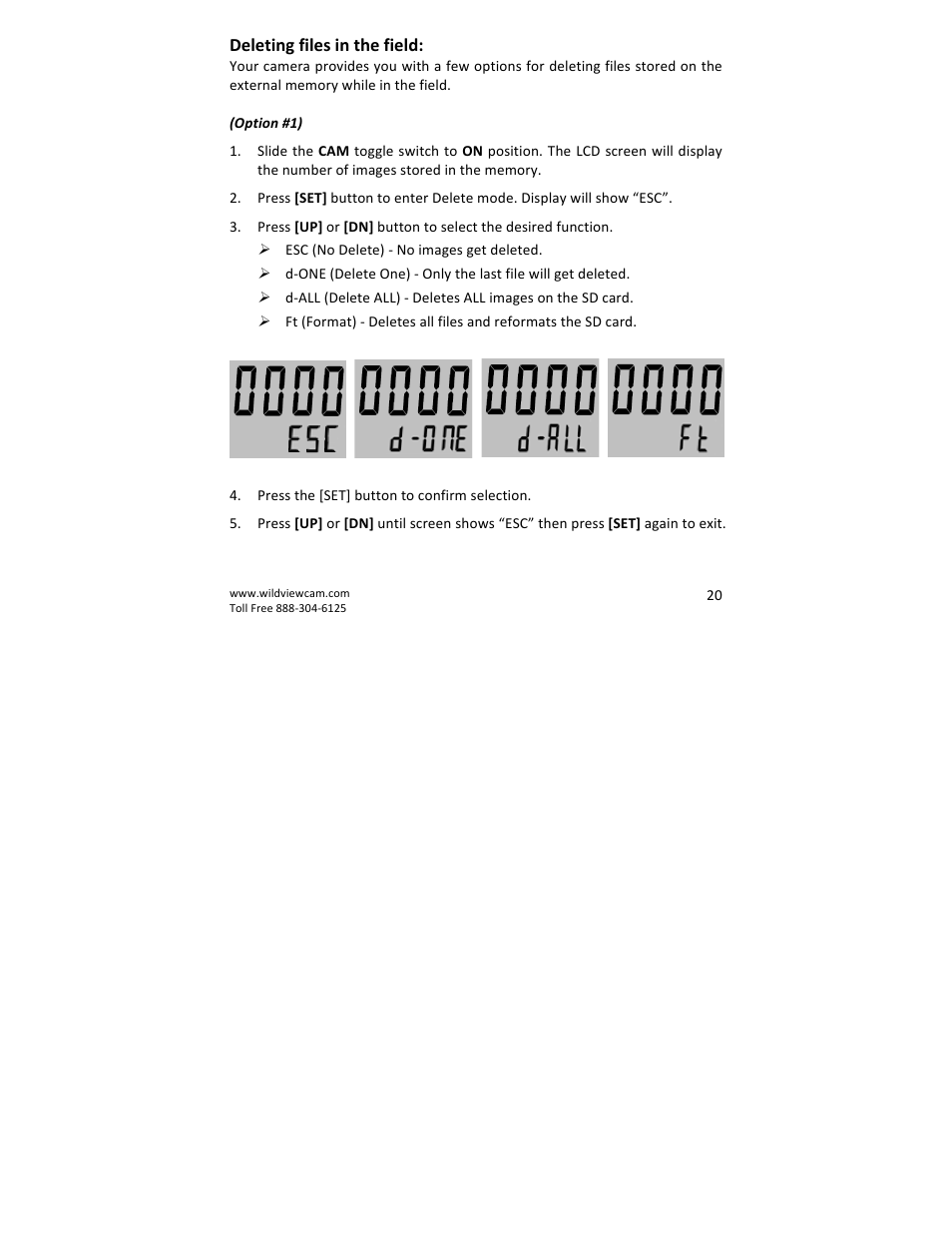 Wildview STC-TGLBC2 EZ-Cam (Bubba Cam) User Manual | Page 20 / 29