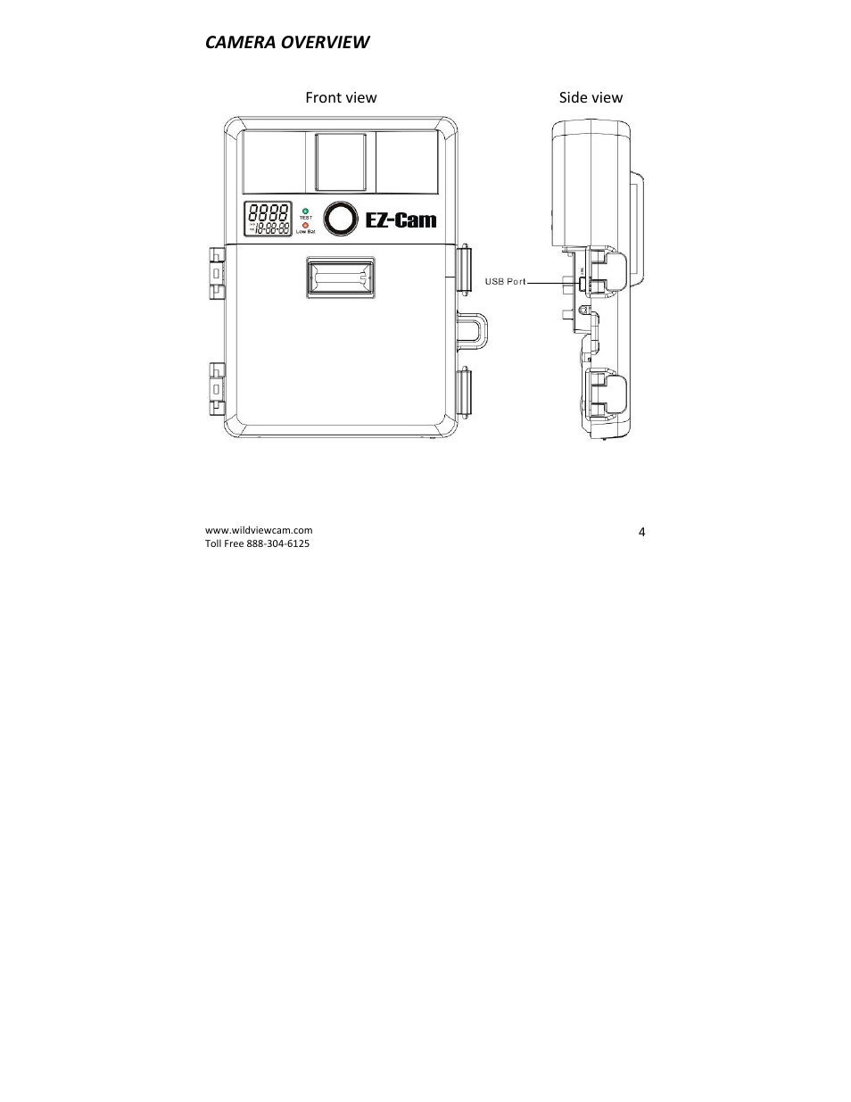 Camera overview | Wildview STC-TGLBC2 EZ-Cam (Bubba Cam) User Manual | Page 4 / 29
